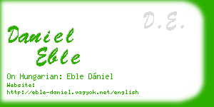 daniel eble business card