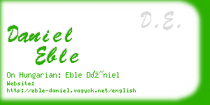 daniel eble business card